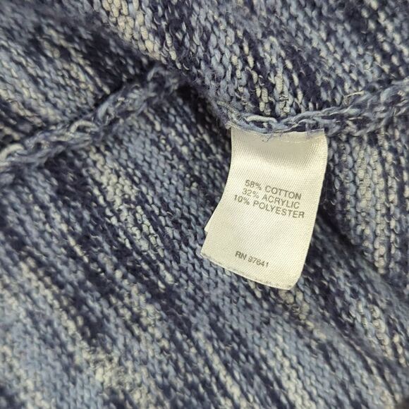 J. Jill Womens Sweater Large Blue Long Line Duster Cardigan - Picture 7 of 10